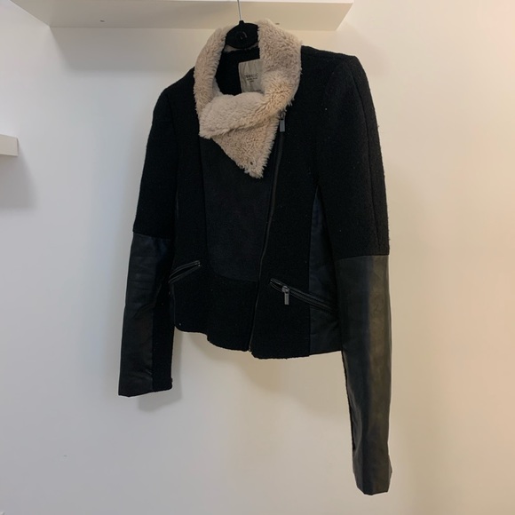 Zara Trafaluc | Faux Fur Moto shearling jacket - Picture 5 of 5